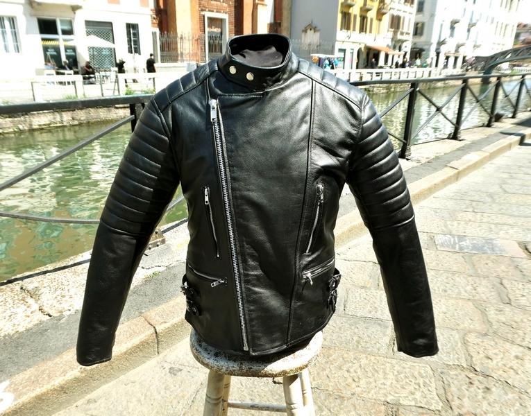 Biker leather jacket Guendj 