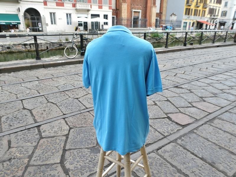 Polo Lacoste Vintage azzurra taglia 4 M