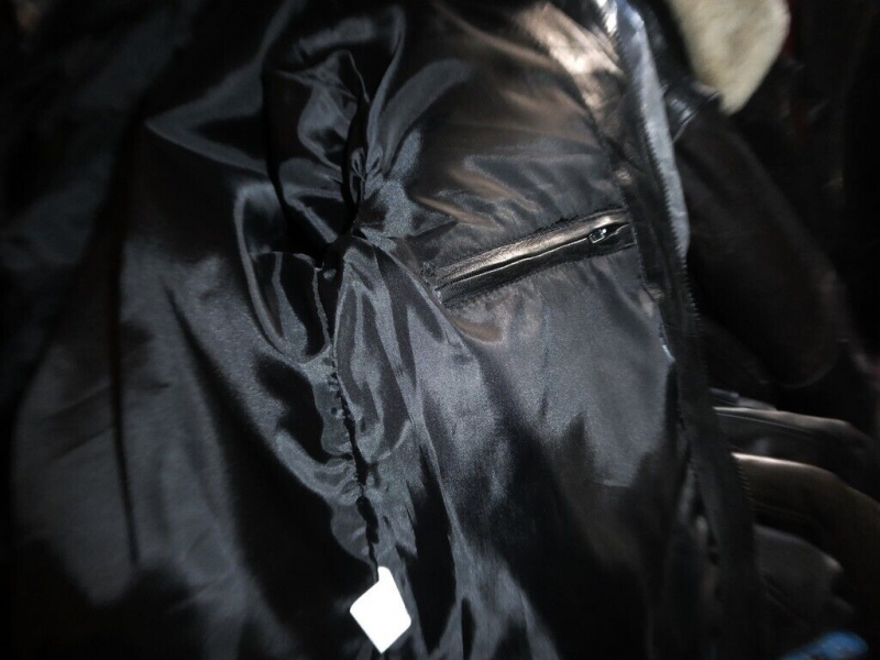 Giubbotto giacca bomber pelle fonzie nero original