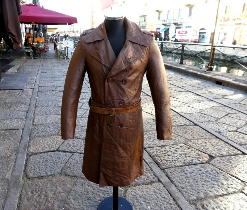 Vintage leather coat size S