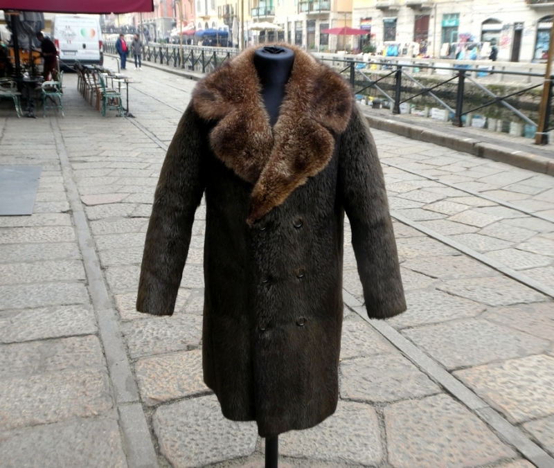 Vintage fur for men size L 