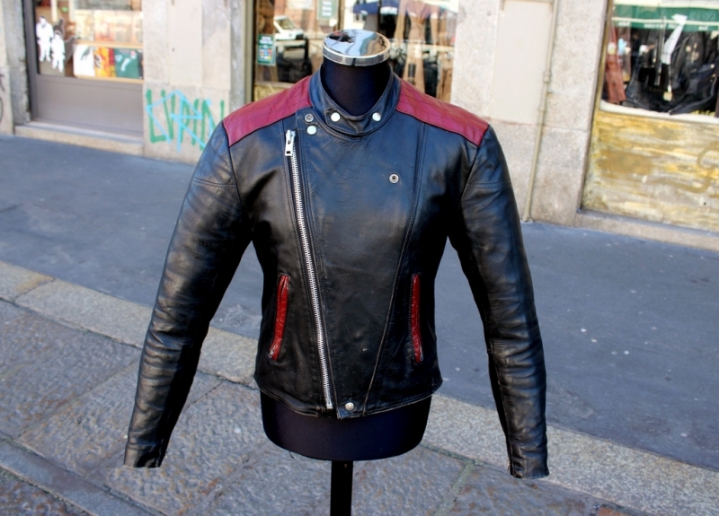Biker leather jacket Golden Crown Bristol size S