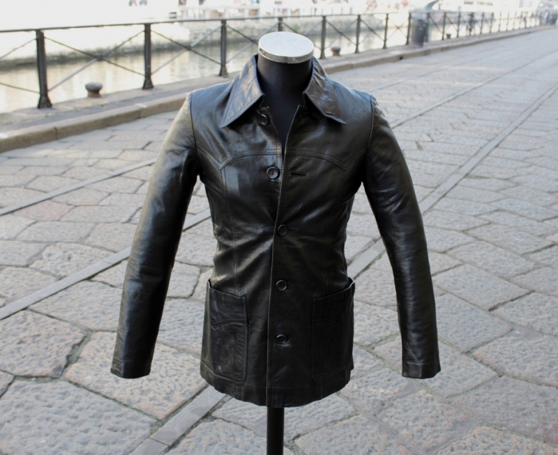 Vintage leather jacket size XXS