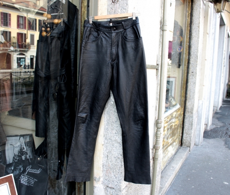 Pantaloni pelle motociclista vintage Ixs taglia pi