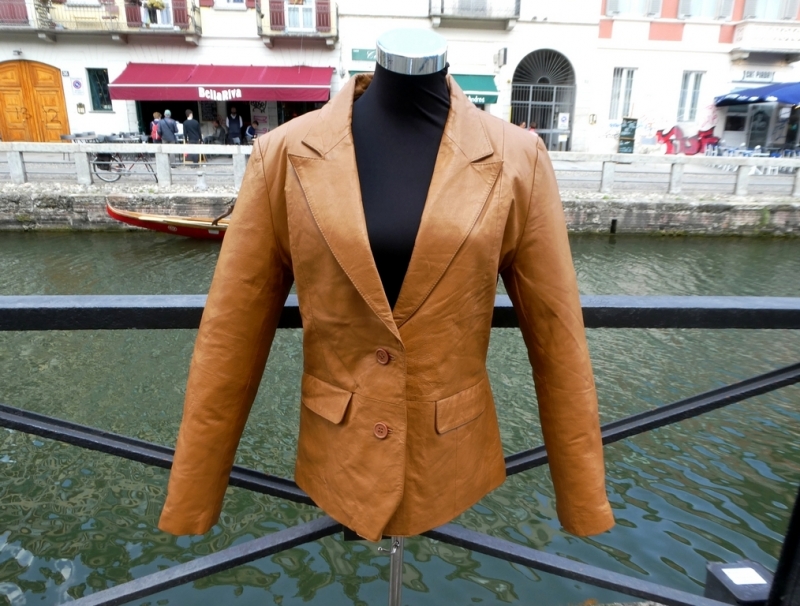 Vintage leather jacket size 44