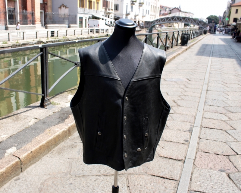 Gilet pelle moto biker Harley Davidson XXXL
