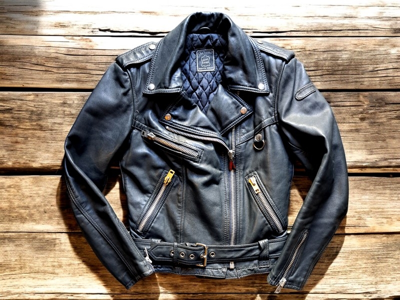 Giubbotto chiodo pelle biker tedesco Hein Gericke 