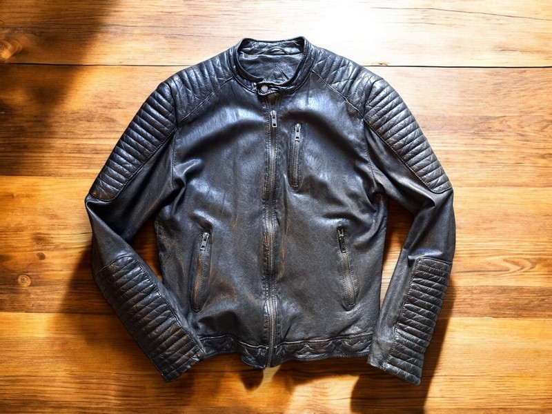 Giubbotto pelle moto vintage Be Edgy taglia XL