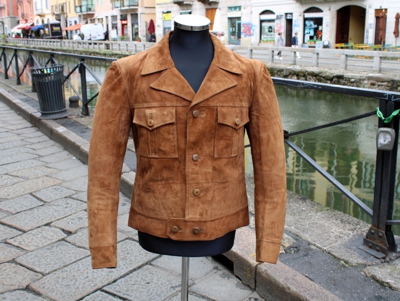 Vintage suede leather jacket size M