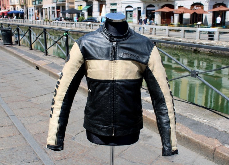 Giubbotto pelle moto biker ducati vintage taglia S