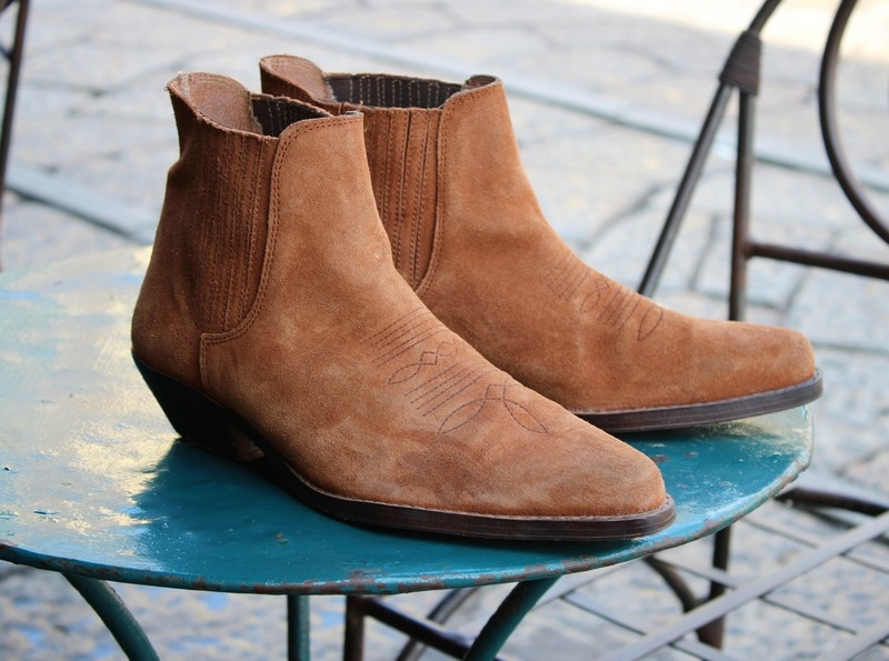Stivaletti bassi in pelle scamosciata camperos tex