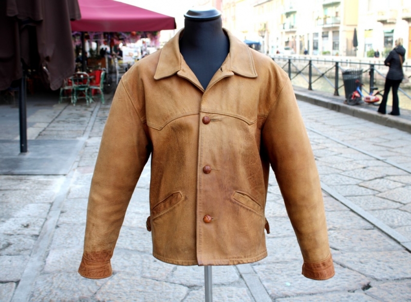 Giacca Pelle Vintage Color Cammello Schott Vintage
