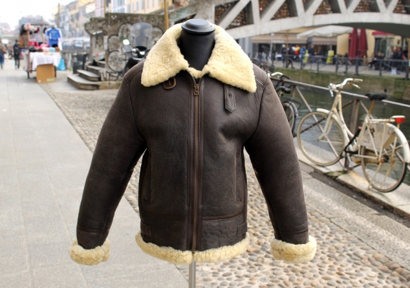 Giubbotto Montone Aviatore RAF Cockpit Shearling t