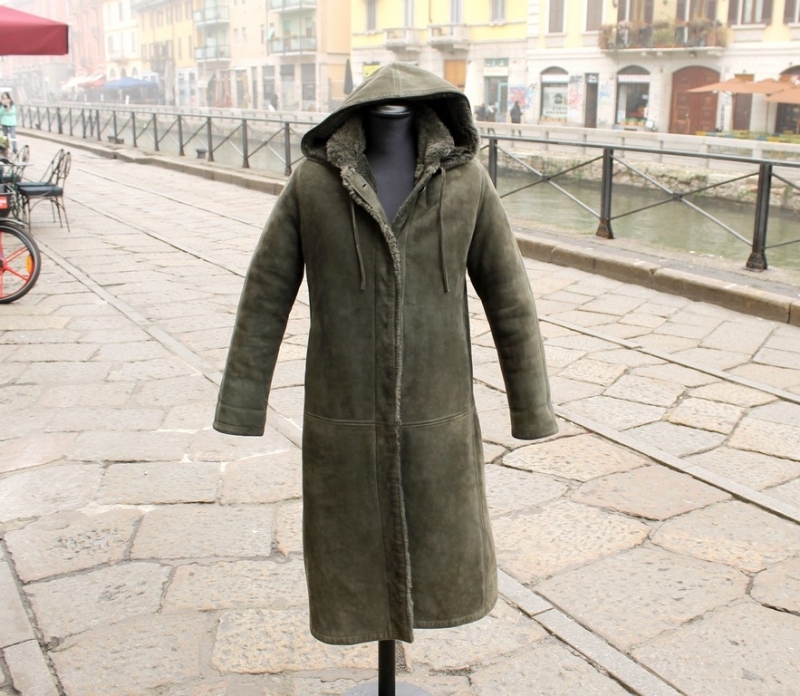 Cappotto Pelle Montone Shearling Montgomery Donna 