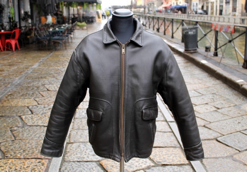 Giubbotto Schott 694 Aviatore Vintage Pelle Marron