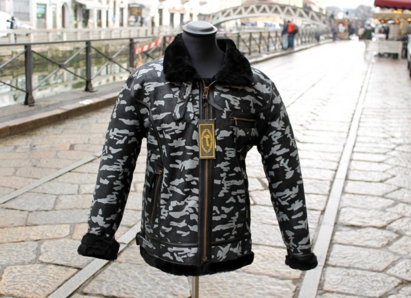 Giubbotto pelle montone aviatore raf b3 miliare ca