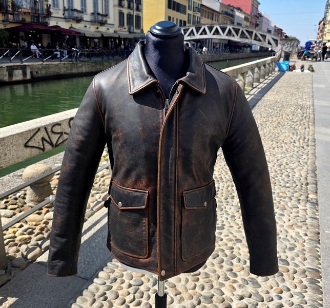 Giubbotto Pelle Modello Indiana Jones Guendj Limit