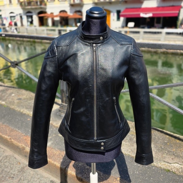 Biker new leather jacket woman Guendj milano