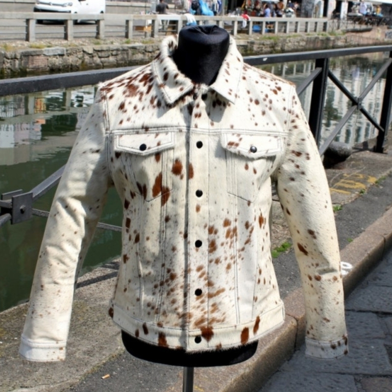 Giubbotto Pelle Cavallino Muccato Unisex Guendj