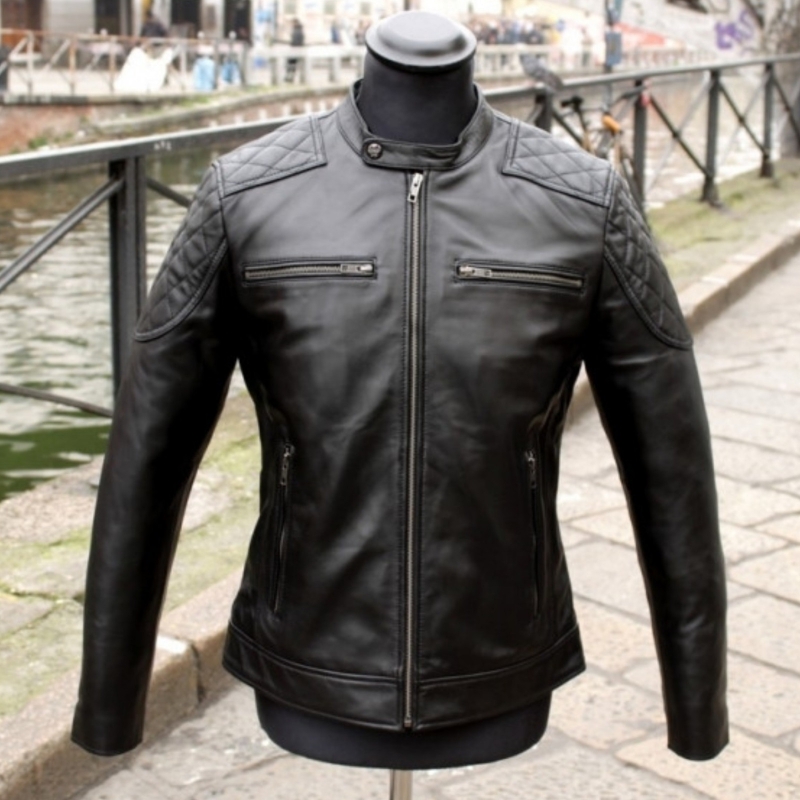 Giubbotto Pelle stile biker Belstaff Guendj Nuovo