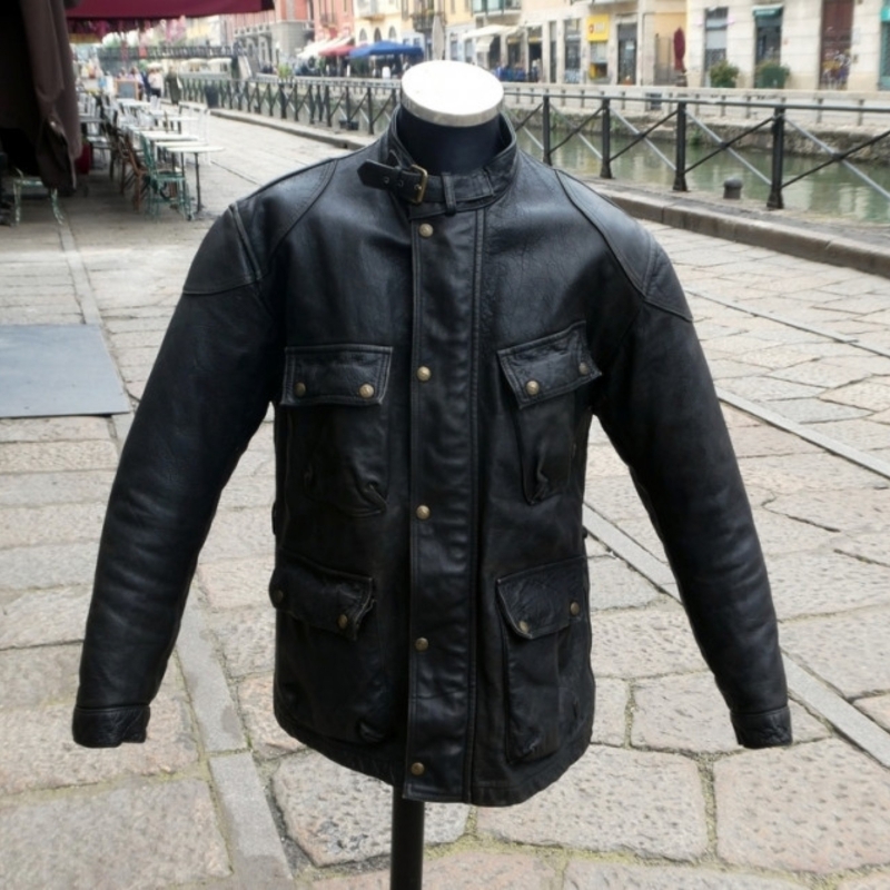 Stewart leather biker jacket size XL