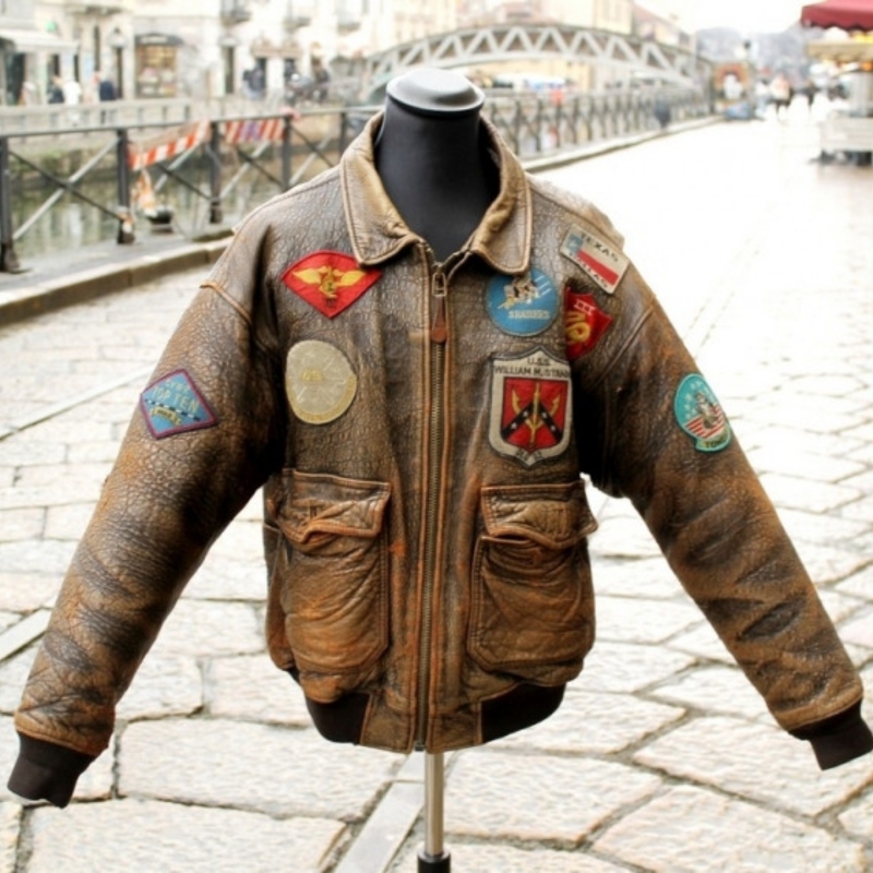 Giubbotto Pelle Aviatore Avirex Top Gun G1 Vintag