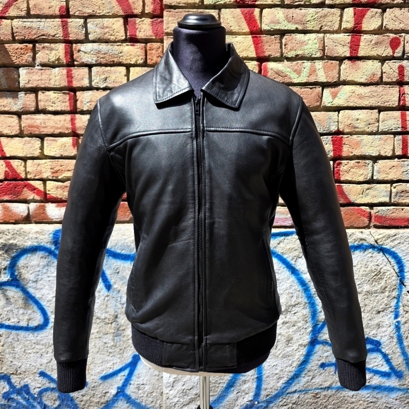 Giubbotto Bomber Fonzie Anni 70 in Vera Pelle Made