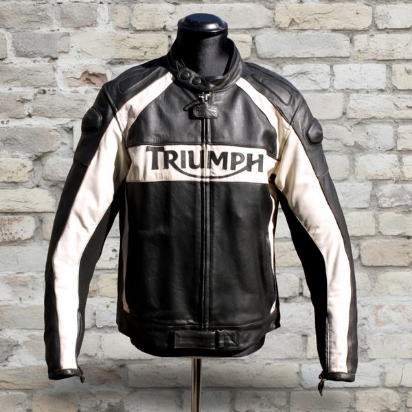 Triumph leather jacket moto 