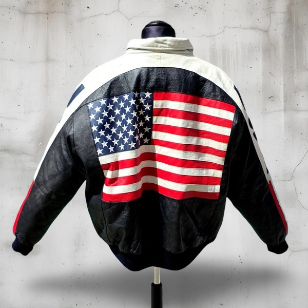 Giacca Bomber Pelle Vintage WHEREMI Michael Hoban 