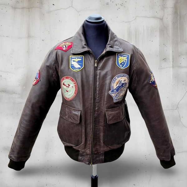 Giubbotto Pelle Aviatore Schott Top Gun Vintage 