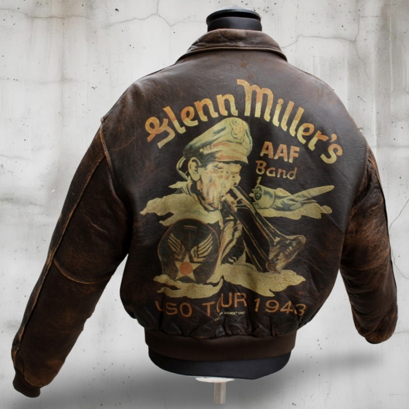 Giubbotto Pelle Aviatore Avirex Glenn Miller Vinta