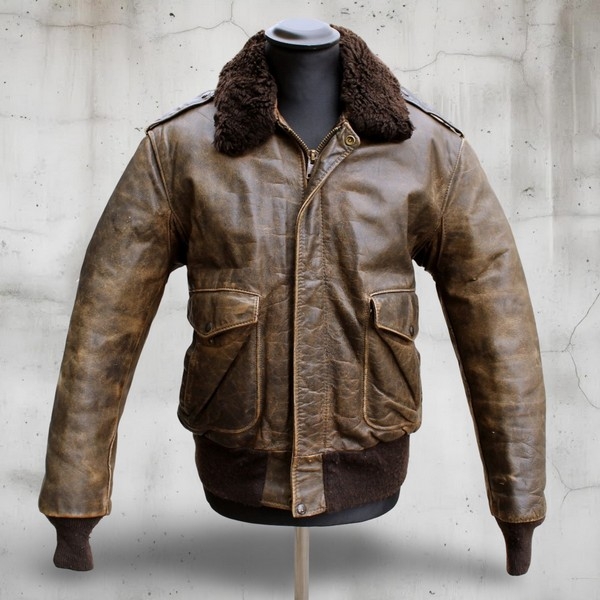 Giubbotto Schott Aviatore Vintage Pelle Invecchiat