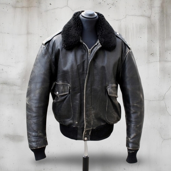 Giubbotto Schott 684 Aviatore Vintage Pelle Nero I