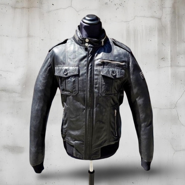 Giubbotto pelle bomber Trussardi vintage 
