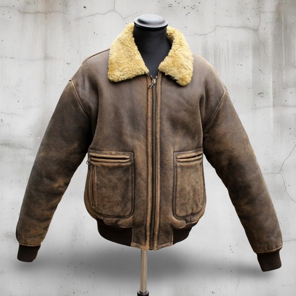Giubbotto Pelle Montone Safe3 Air Force Jacket Bom