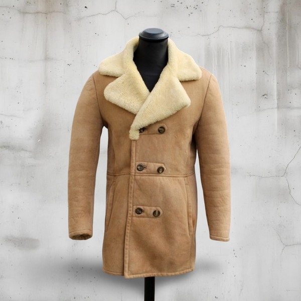 Cappotto Pelle Montone Shearling Doppiopetto Stile