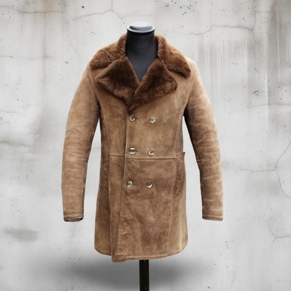 Cappotto Pelle Montone Shearling Vintage taglia S