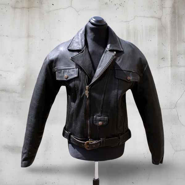 Giubbotto Pelle Nero Moto Harley Davidson Masterpi