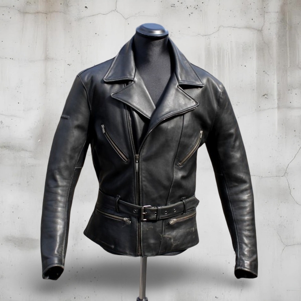 Giubbotto Chiodo Pelle Moto Biker Hein Gericke