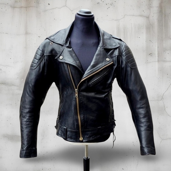 Giubbotto chiodo pelle vintage biker moto Modeka t