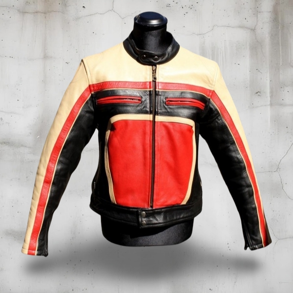 Giubbotto Pelle Moto Biker Vintage Texas Leather M