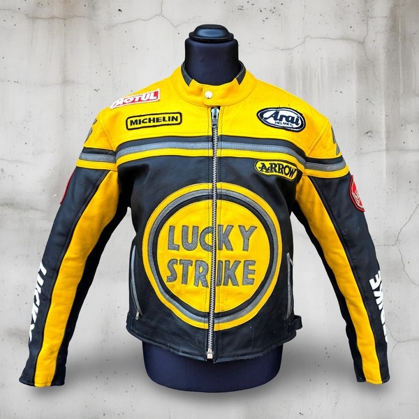 Kewin Schwantz leather biker jacket