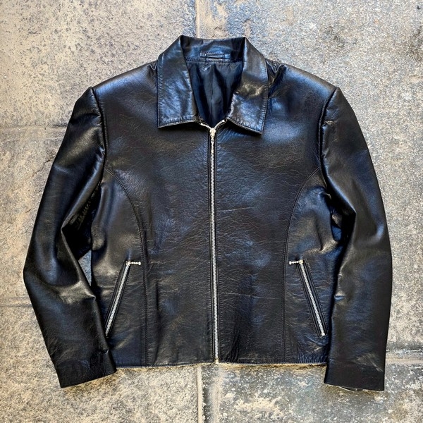 Giacca pelle vintage donna anni 90  Eng