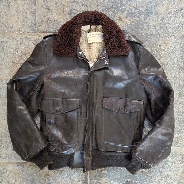 Giubbotto Pelle Marrone Schott 474 Originale  Eng
